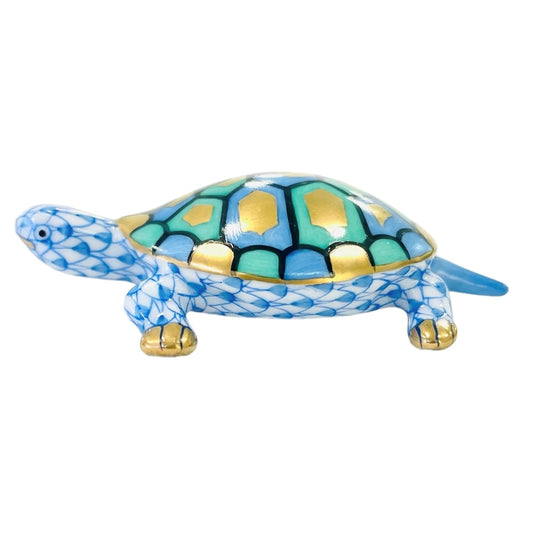 Herend Baby Turtle Fishnet Figurine