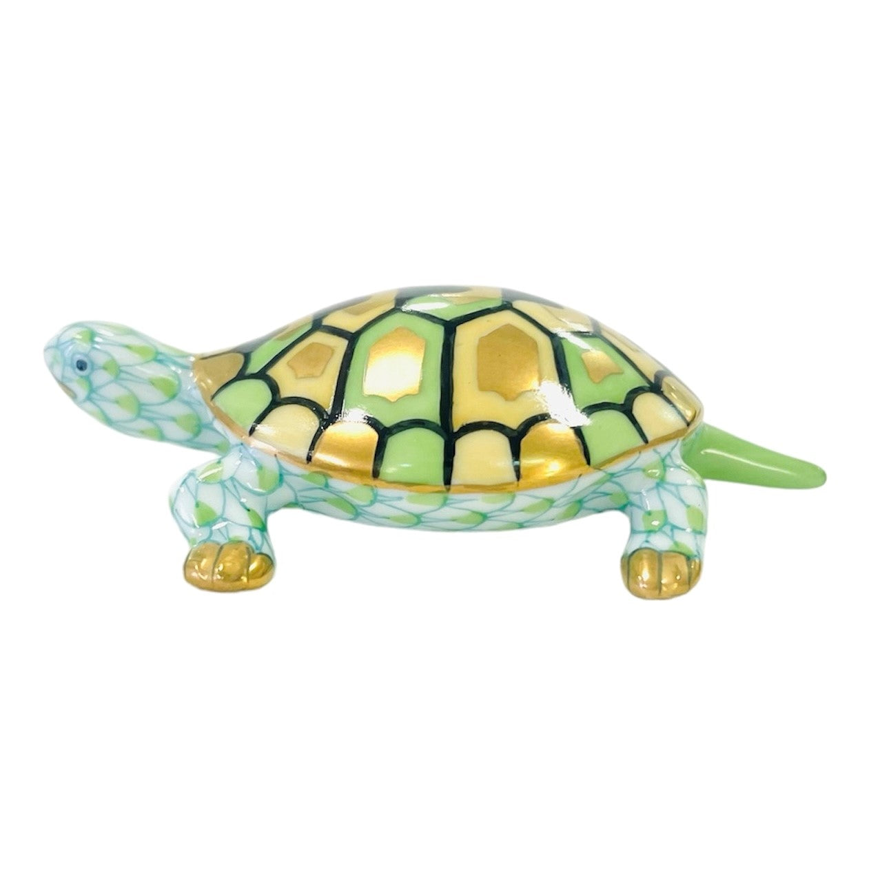 Herend Baby Turtle Fishnet Figurine