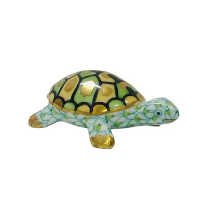 Herend Miniature Turtle Fishnet Figurine