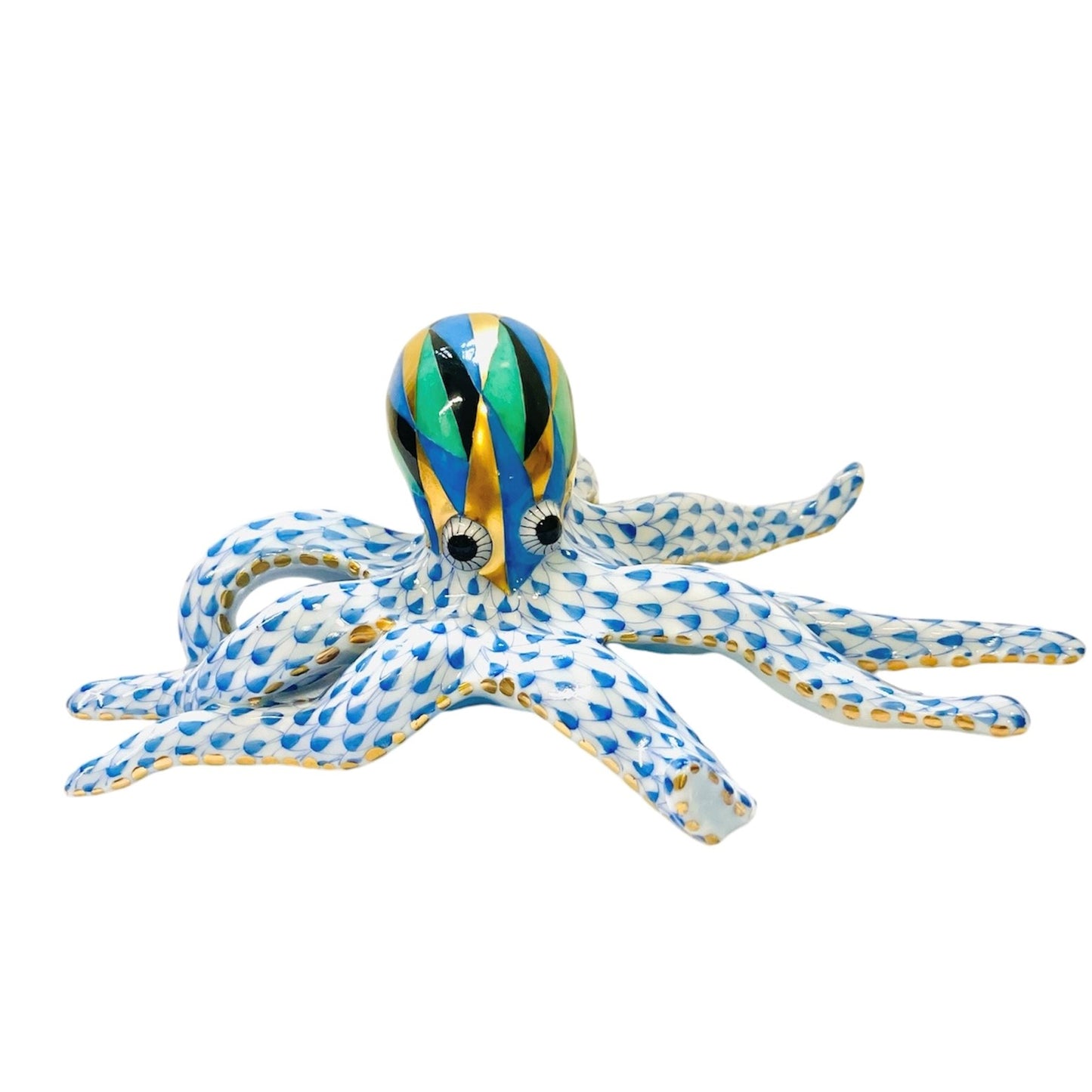 Herend Polyp Octapus Fishnet Figurine