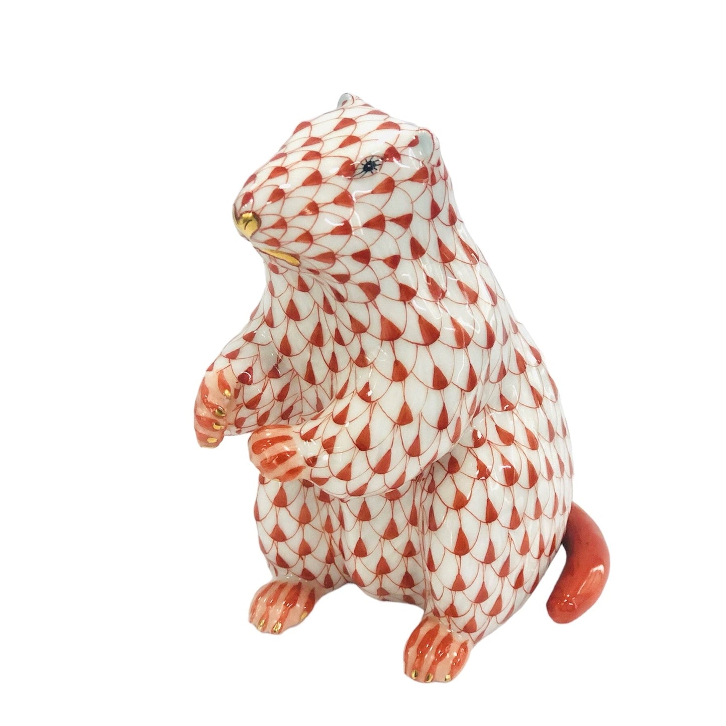 Herend Marmot Fishnet Figurine