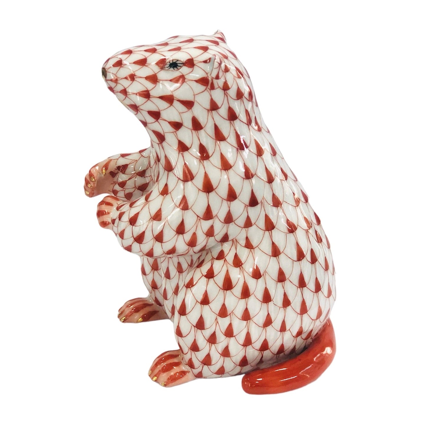 Herend Marmot Fishnet Figurine