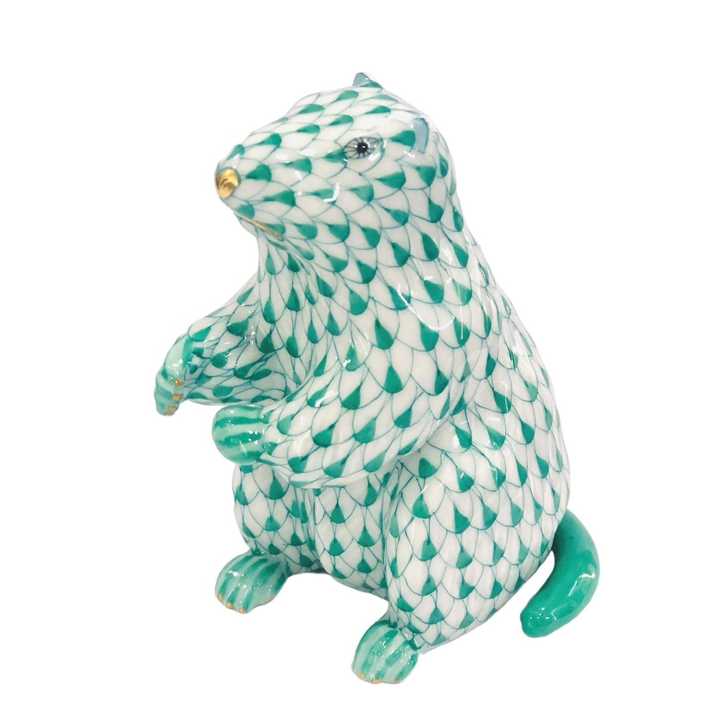 Herend Marmot Fishnet Figurine