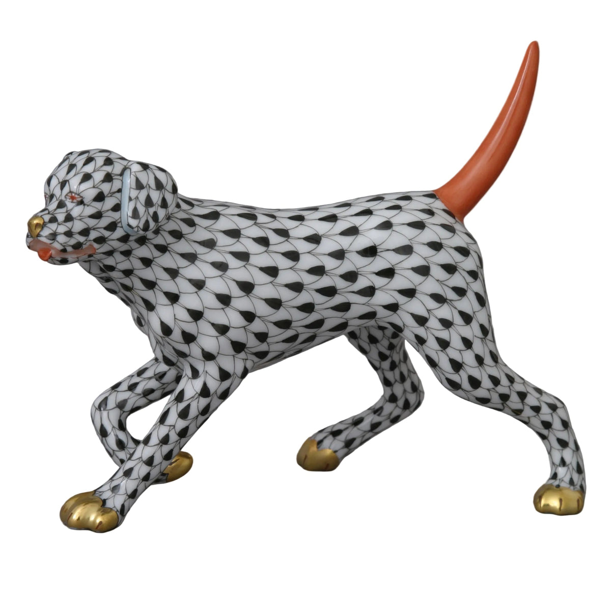 Herend Labrador Fishnet Figurine