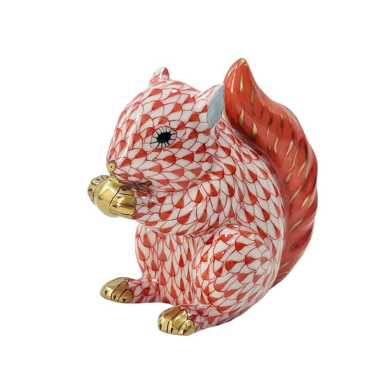 Herend Baby Squirrel Fishnet Figurine