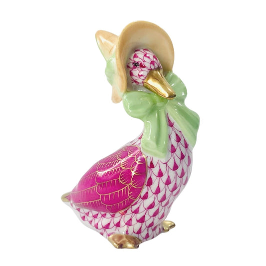 Herend Mother Goose Fishnet Figurine