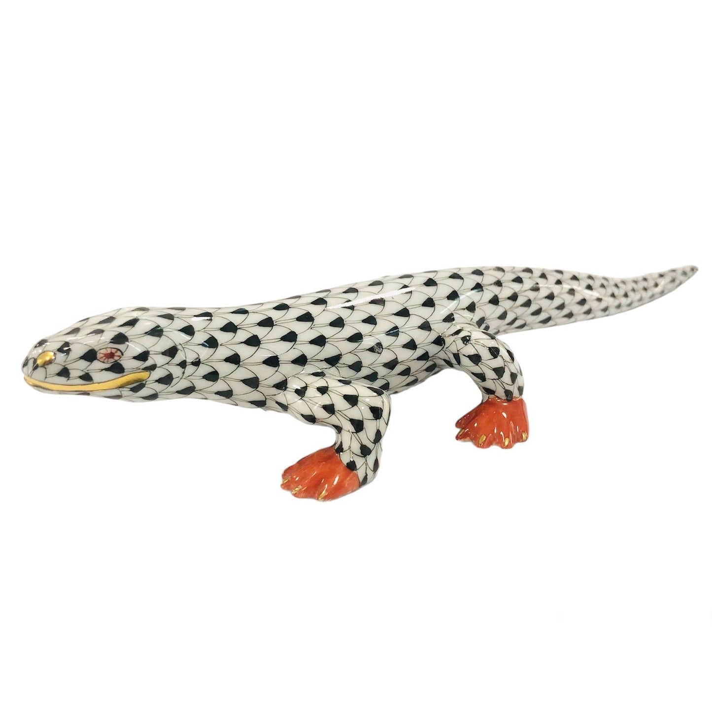 Herend Komodo Dragon Fishnet Figurine