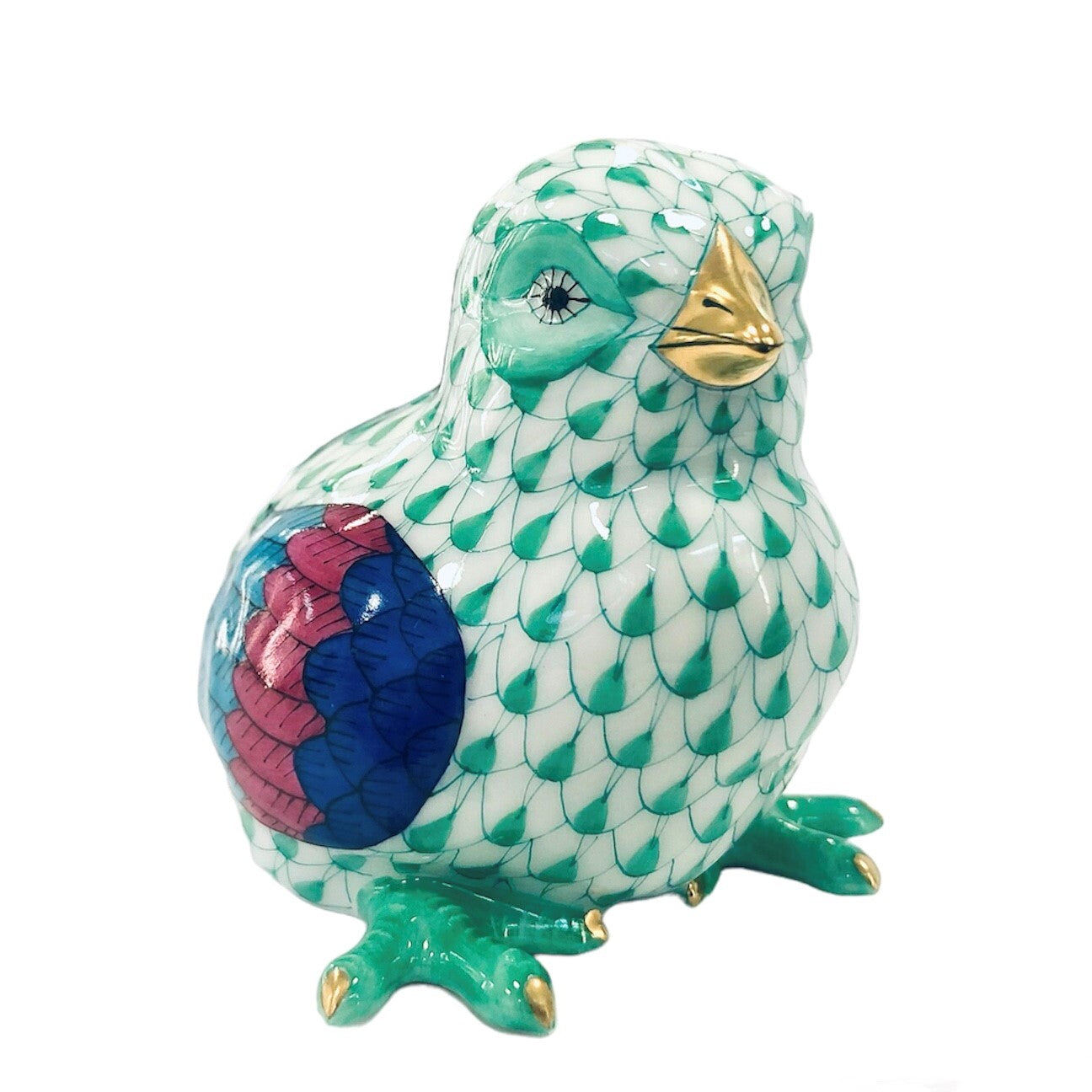 Herend Baby Chick Fishnet Figurine