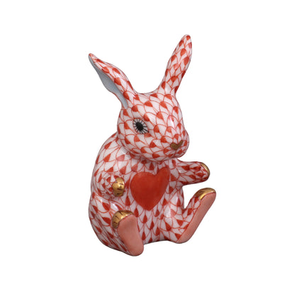 Herend Sweetheart Bunny Fishnet Figurine