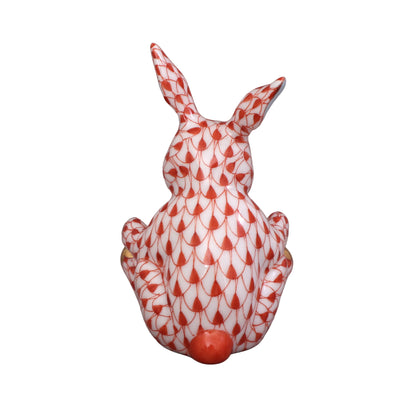 Herend Sweetheart Bunny Fishnet Figurine