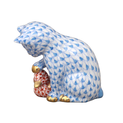 Herend Kitten & Duckling Fishnet Figurine