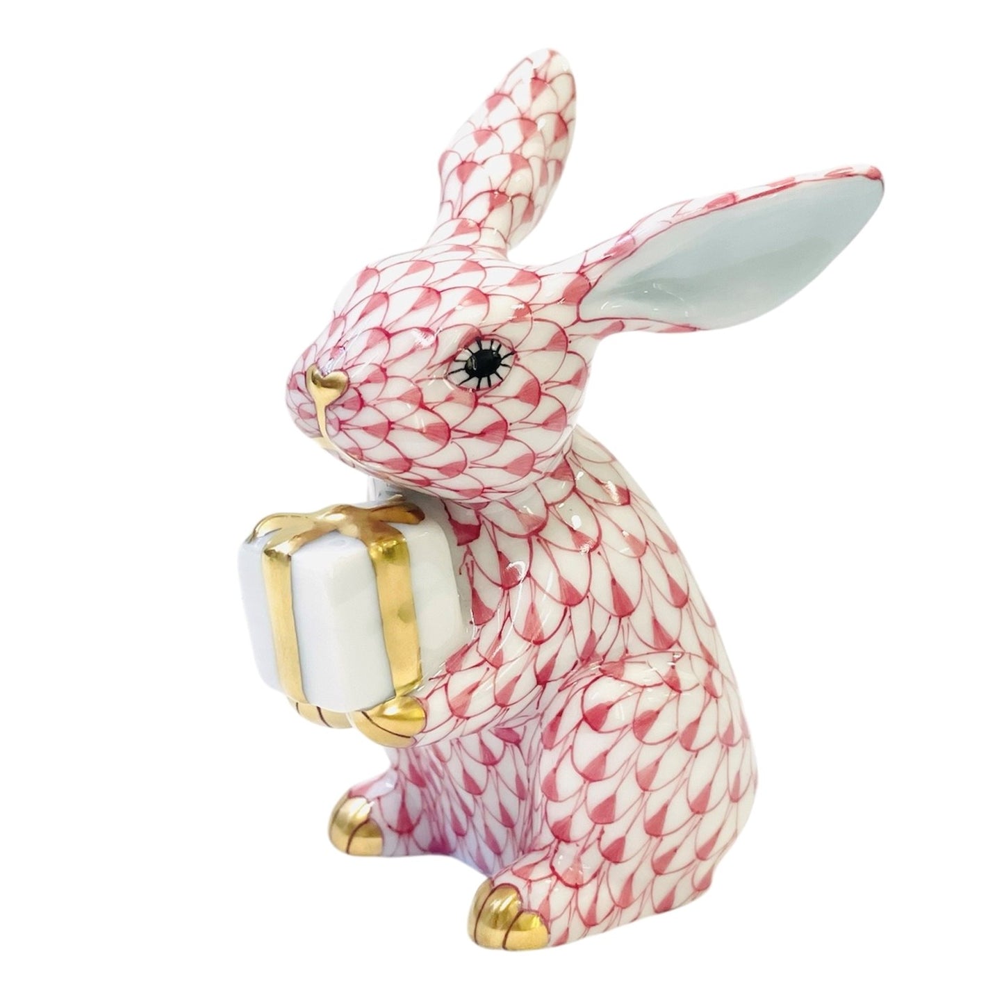 Herend Celebration Bunny Fishnet Figurine