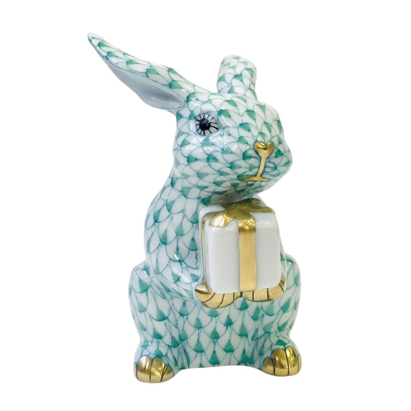 Herend Celebration Bunny Fishnet Figurine