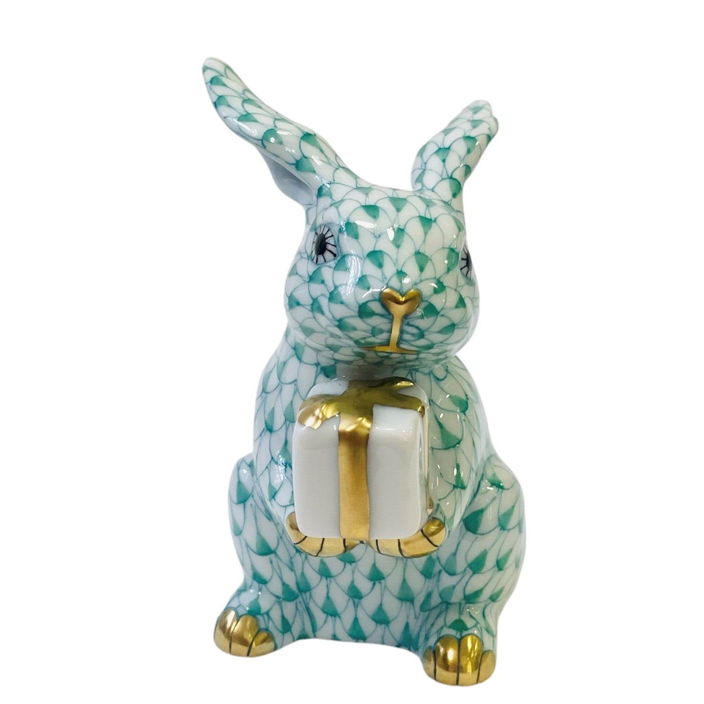 Herend Celebration Bunny Fishnet Figurine