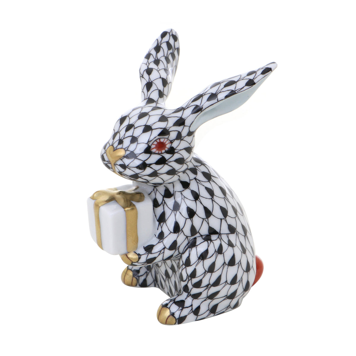 Herend Celebration Bunny Fishnet Figurine