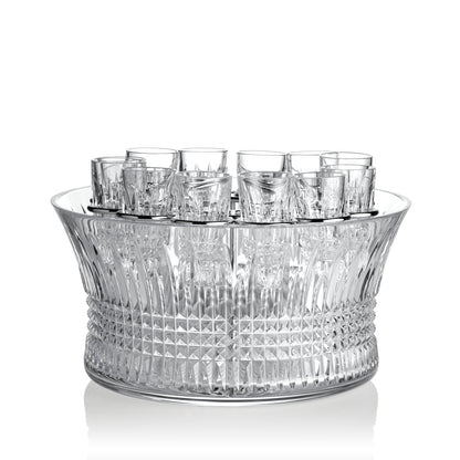 Waterford Crystal Lismore Diamond 13 Piece Vodka Chill Set