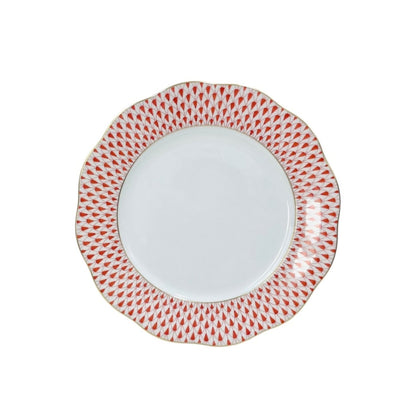 Herend Red Fishnet Dessert Plate 19cm