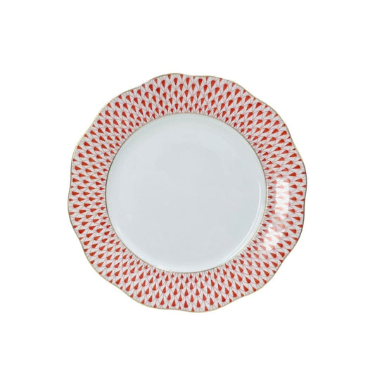 Herend Red Fishnet Dessert Plate 19cm