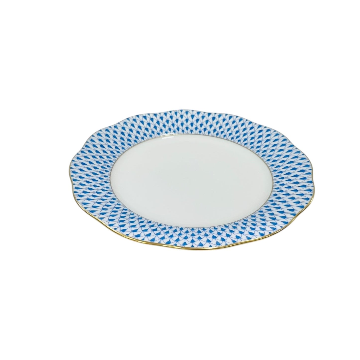 Herend Blue Fishnet Dessert Plate 19cm