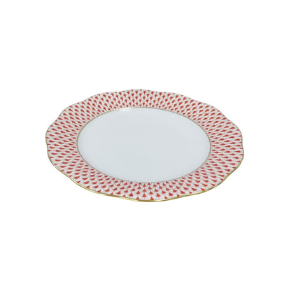 Herend Red Fishnet Dessert Plate 19cm