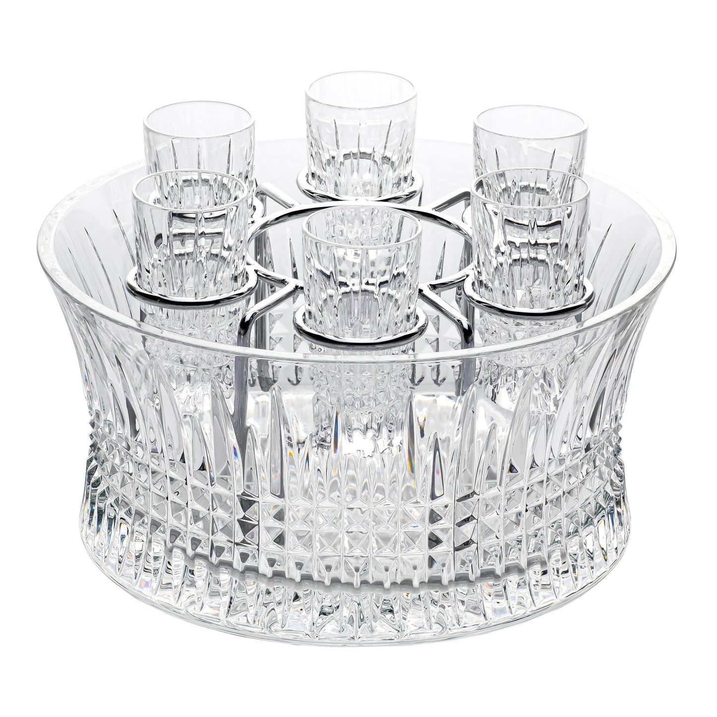 Waterford Crystal Lismore Diamond 7 Piece Vodka Chill Set
