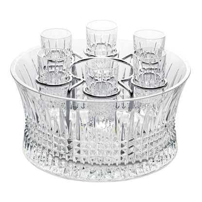 Waterford Crystal Lismore Diamond 7 Piece Vodka Chill Set