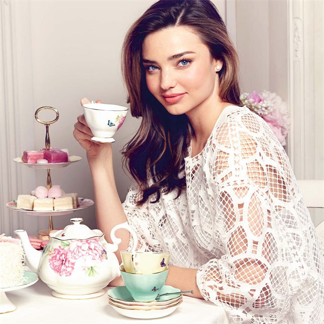 Royal Albert Miranda Kerr Teacup and Saucer Set of 4