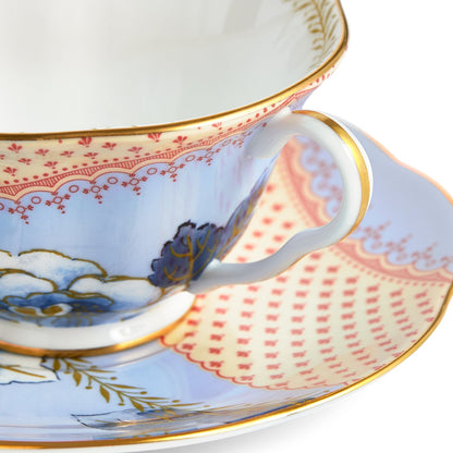 Wedgwood Butterfly Bloom Teacup and Saucer, Set of 2