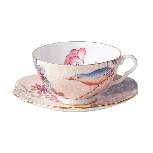 Wedgwood Cuckoo Peach Teacup and Saucer