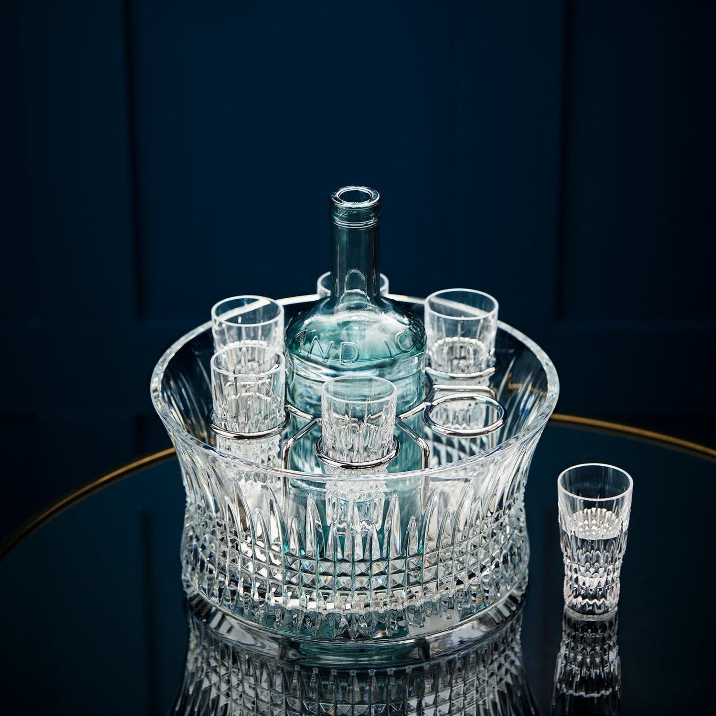 Waterford Crystal Lismore Diamond 7 Piece Vodka Chill Set