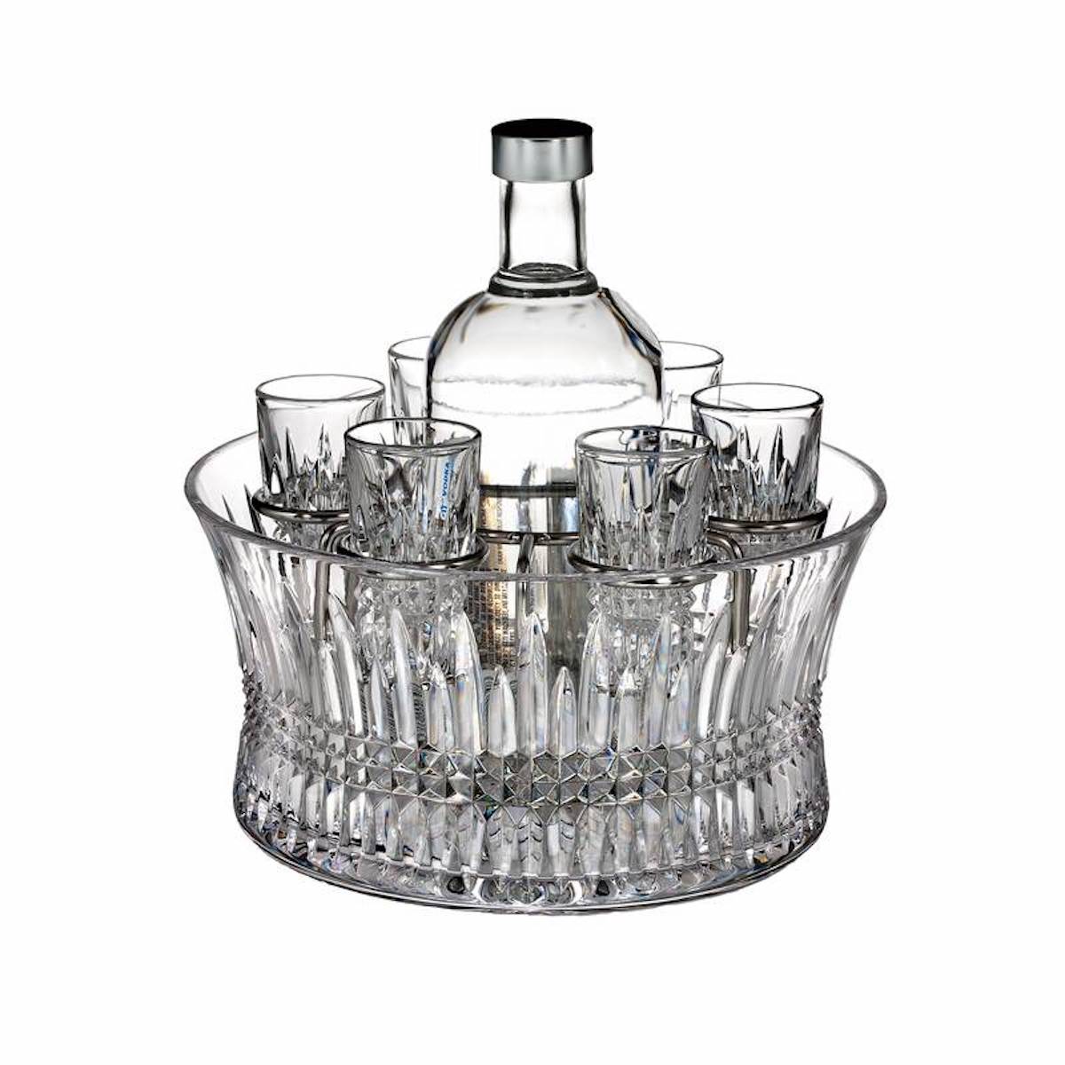 Waterford Crystal Lismore Diamond 7 Piece Vodka Chill Set