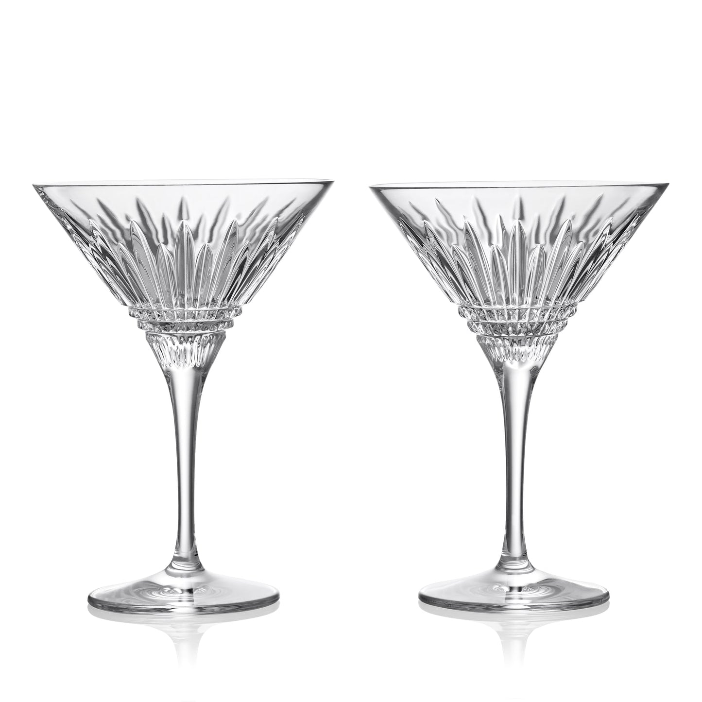Waterford Crystal Lismore Diamond Martini Glass, Set of 2