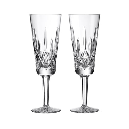 Waterford Crystal Lismore Flute, Set of 2