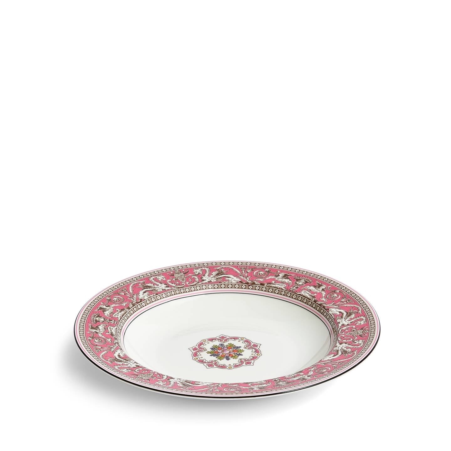 Wedgwood Florentine Fuchsia Rim Soup