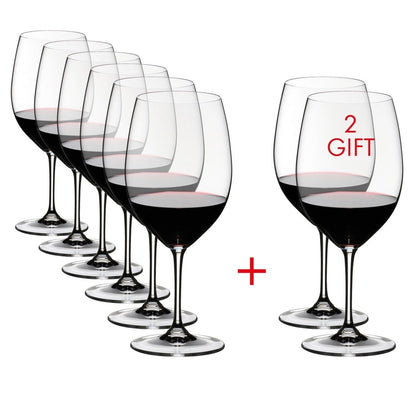 Riedel Vinum Cabernet Sauvignon/Merlot Glasses, Set of 8