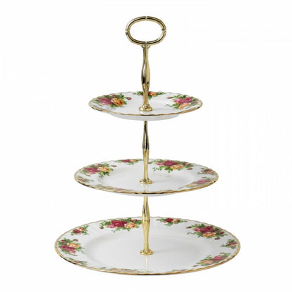 Royal Albert Old Country Roses 3 Tier Cake Stand 16cm, 20cm, 27cm