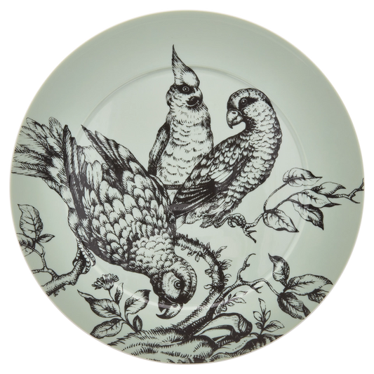 Meissen Paradise Birds Jade Charger Plate 33 cm