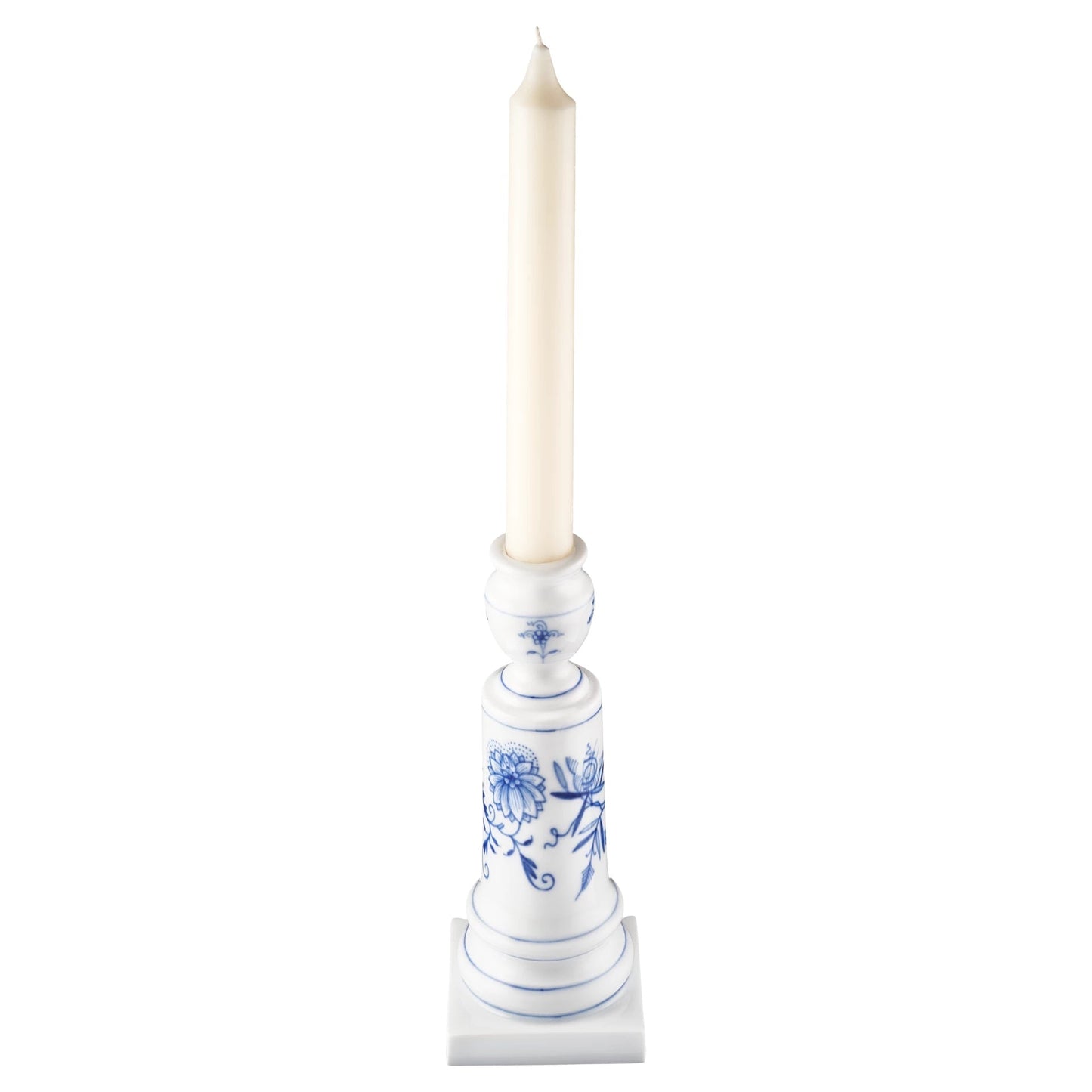 Meissen Cutout Blue Onion Candlestick Holder