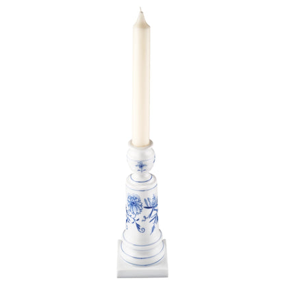 Meissen Cutout Blue Onion Candlestick Holder