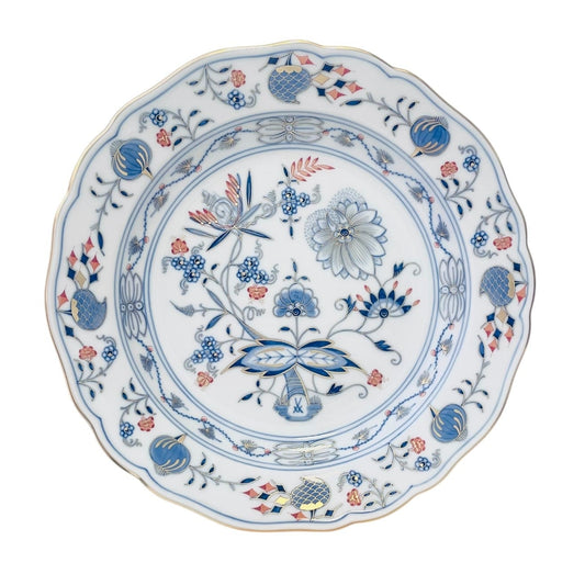 Meissen New Cutout Blue Onion Dinner Plate, 22 cm