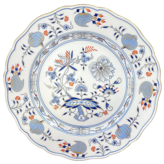 Meissen New Cutout Blue Onion Dinner Plate, 28 cm