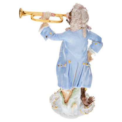 Meissen Monkey Orchestra Trumpeter