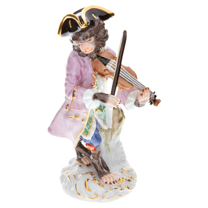 Meissen Monkey Orchestra Violinist