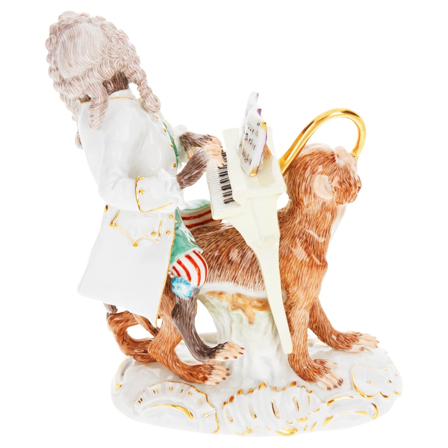 Meissen Monkey Orchestra Pianist