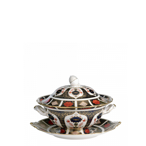 Royal Crown Derby Old Imari Sauce Tureen Stand