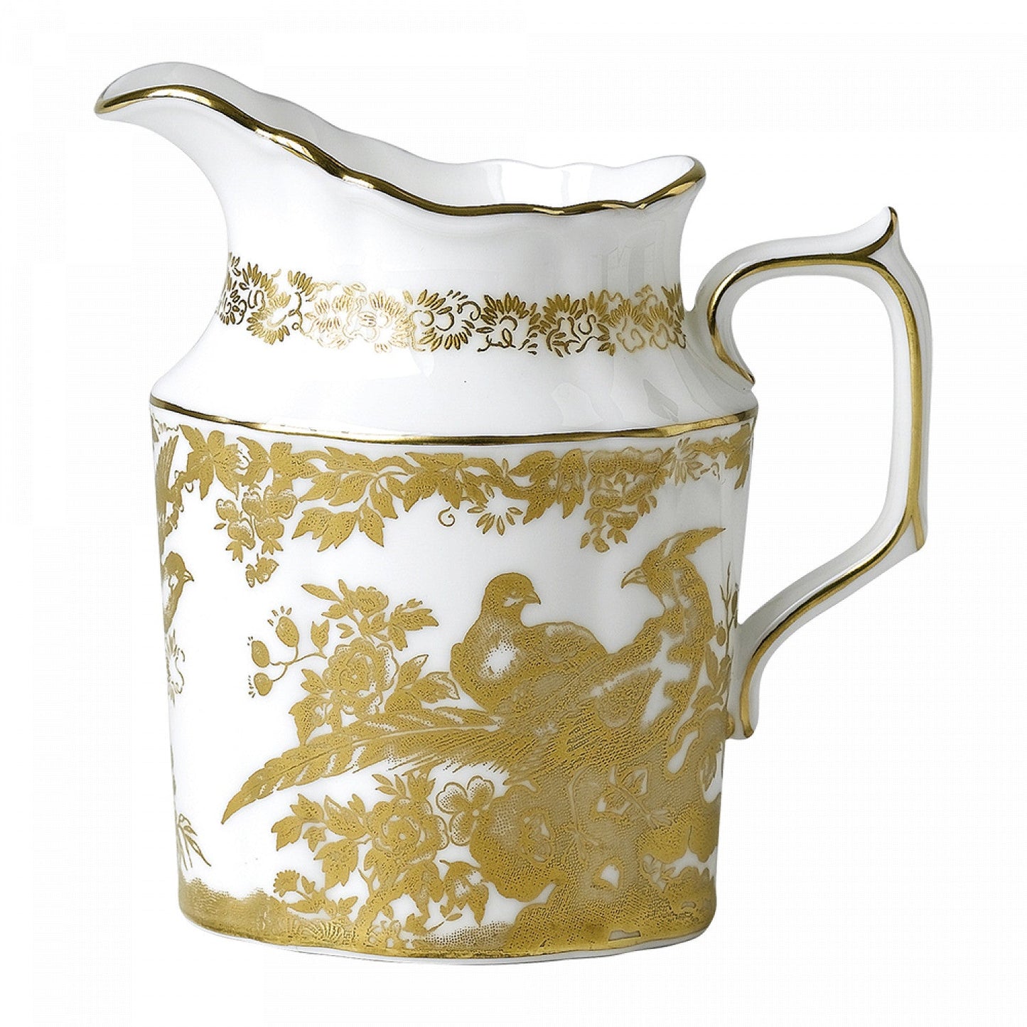 Royal Crown Derby Aves Gold Cream Jug L/S