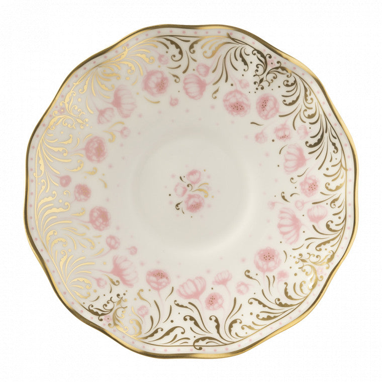 Royal Crown Derby Royal Peony Pink Saucer (6in/15cm)