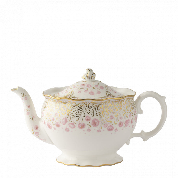 Royal Crown Derby Royal Peony Pink Teapot (32oz/91cl)