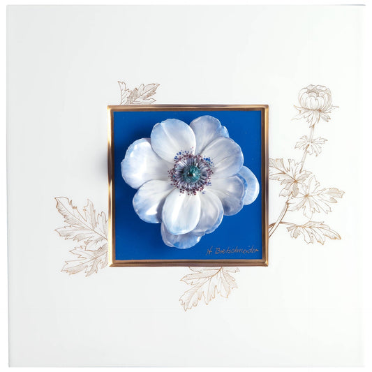 Meissen Wall Painting with Anemone