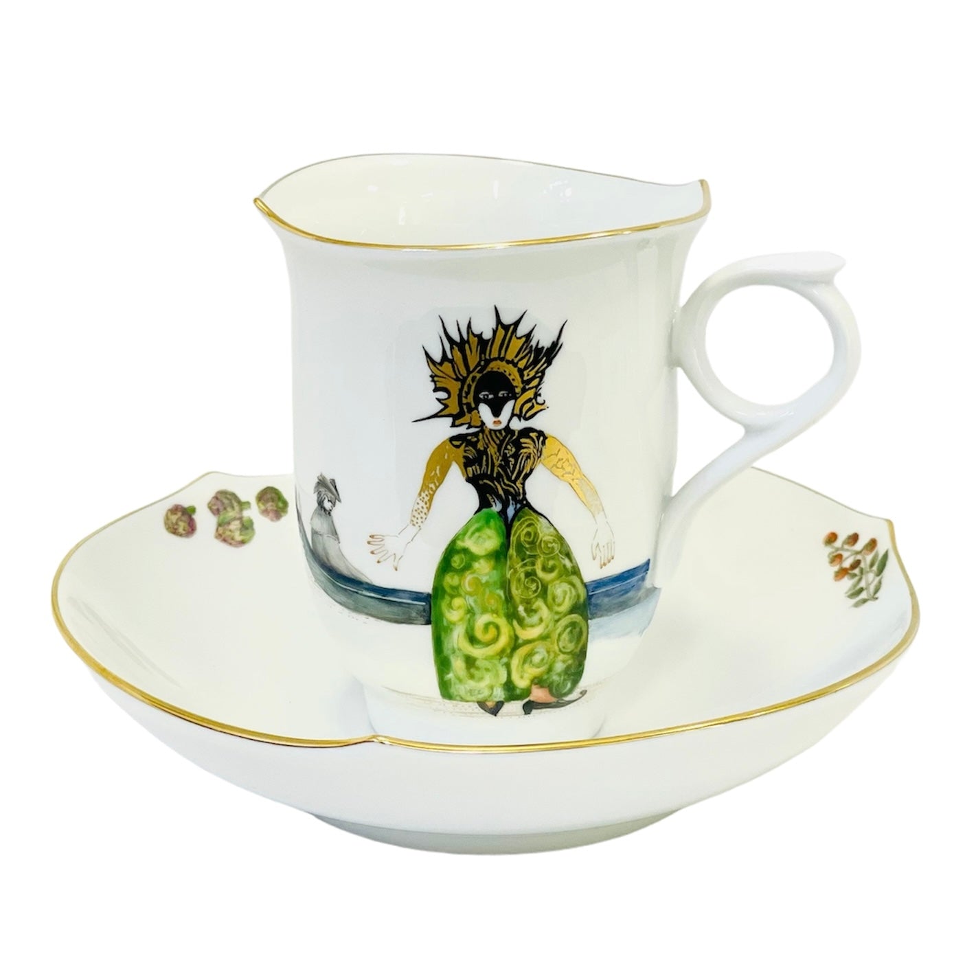 Meissen Venetian Journey Coffee Cup & Saucer, Motif 2